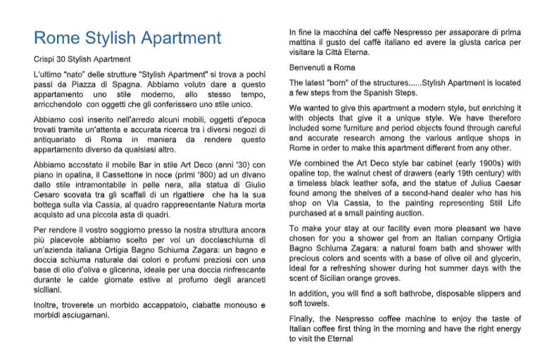 Crispi 30 Stylish Apartment Rome Bagian luar foto